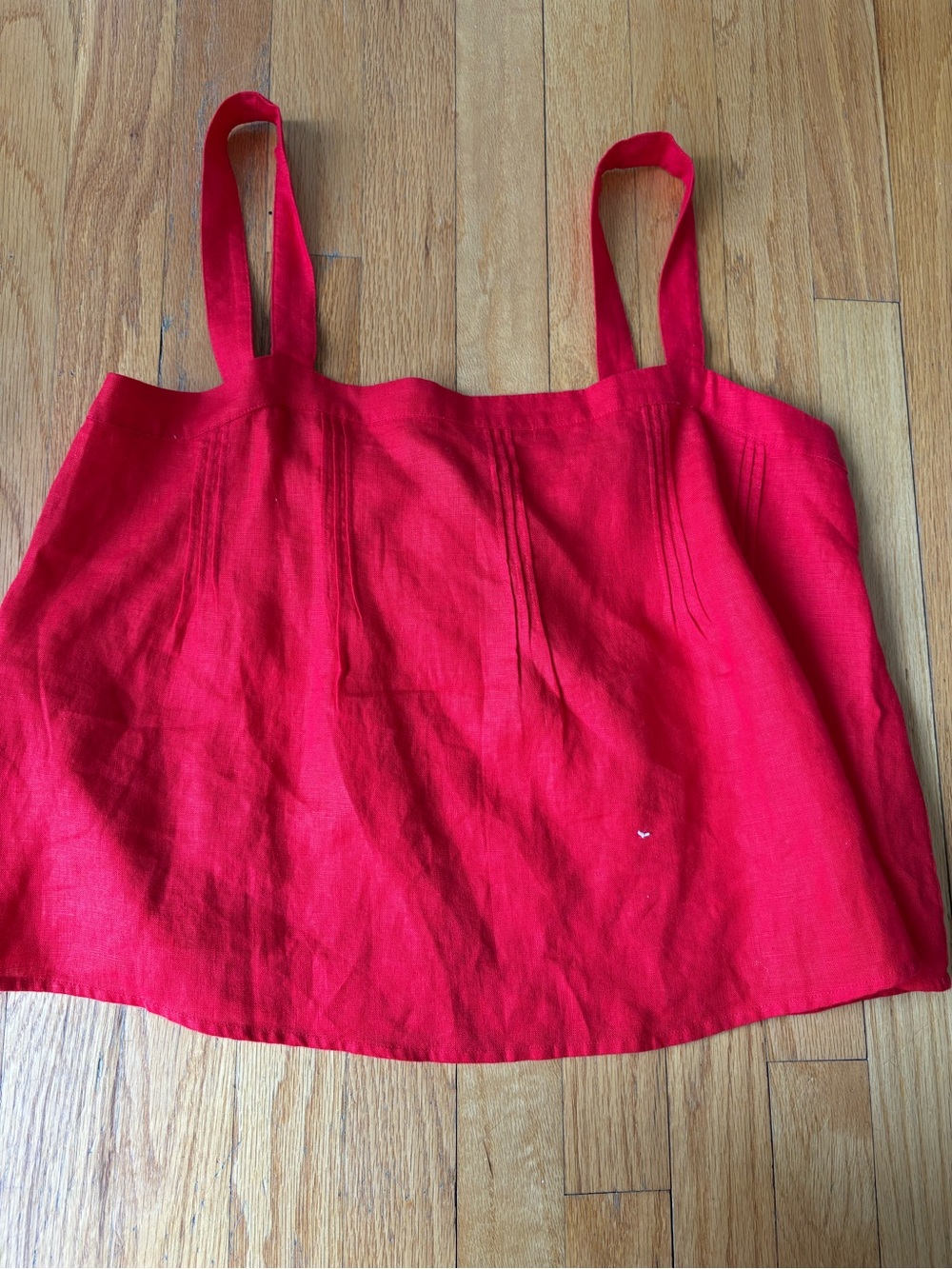 J. Crew Bright Red Linen-Blend Camisole Tank